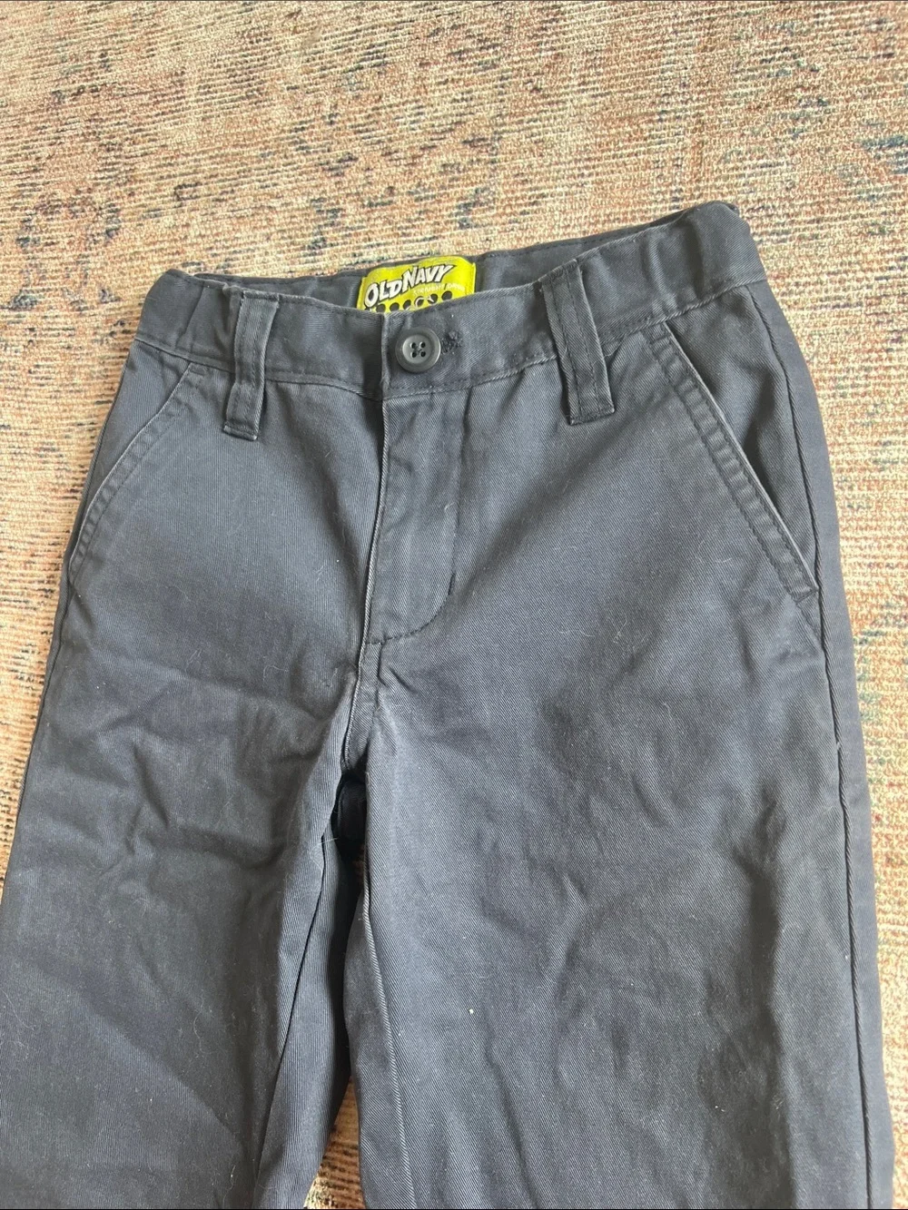 Old Navy Boys Dark Navy Dress Chinos size 6 Slim